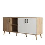Hanah Home Exxen - 1624 Consola Roble y Blanco